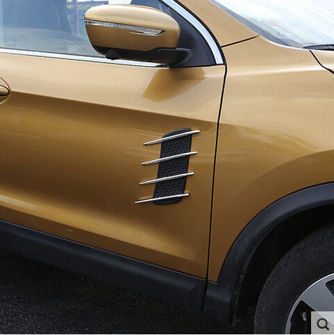 ڵ Ÿϸ ùķ̼ Ʈ   Ϻ Ƽ  ƼĿ Careres Borrego CADENZA Picanto SHUMA/Car-Styling Simulation Vents Decorative stickers For Kia Ceed Mohave
